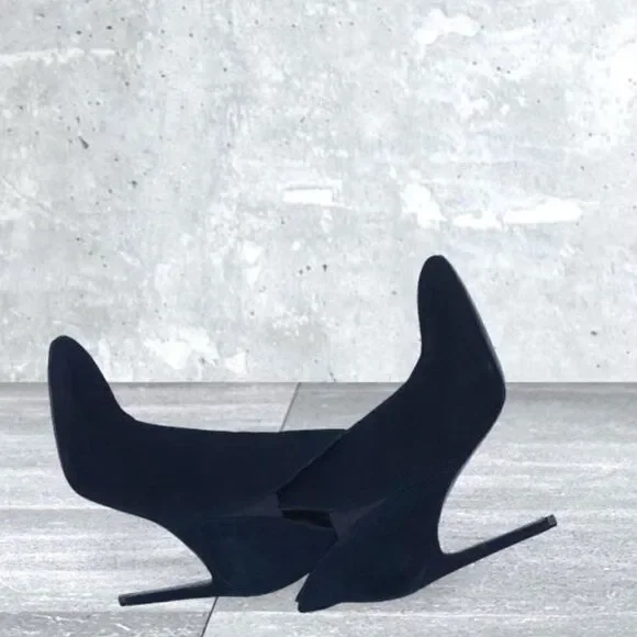 KENDALL+KYLIE Suede Madison Winged Stiletto Heeled Boots Size 8.5 - Picture 7 of 15